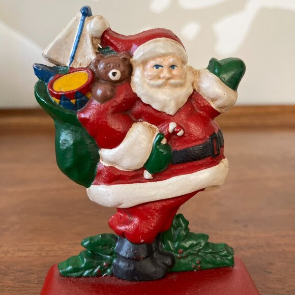 2 Midwest of Cannon Falls Cast-Iron Stocking Hangers Santa Claus & Angel Vintage - Picture 7 of 15